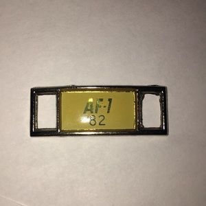 Nike Air Force 1 Metal Shoelace Tag